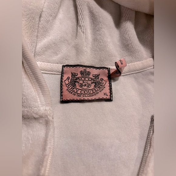 Authentic Juicy Couture Pink & White Hoodies Size XL - Picture 6 of 7